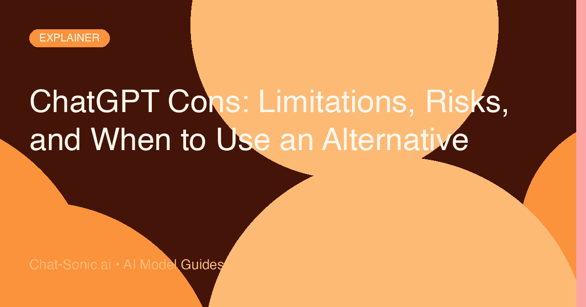 ChatGPT Cons: Limitations, Risks, and When to Use an Alternative