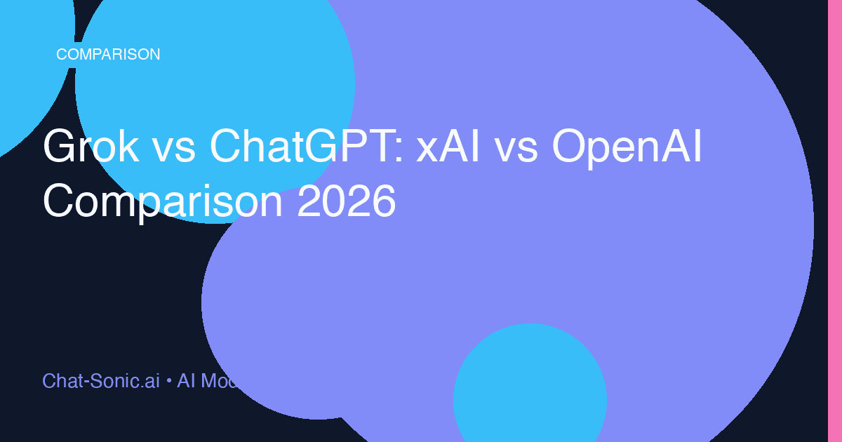 Grok vs ChatGPT: xAI vs OpenAI Comparison 2026