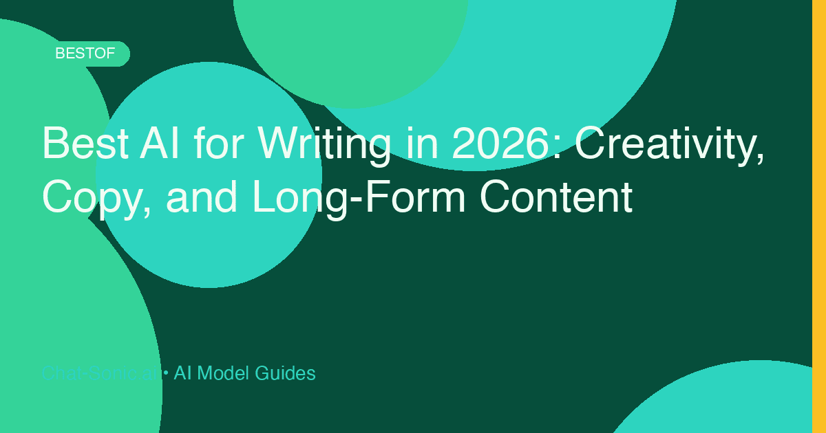 Best AI for Writing in 2026: Creativity, Copy, and Long-Form Content
