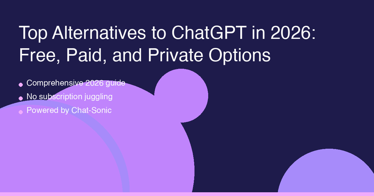 Top alternatives to ChatGPT in 2026