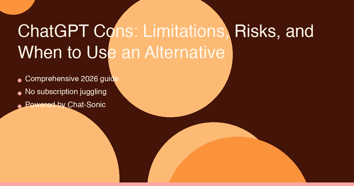 ChatGPT limitations and alternatives