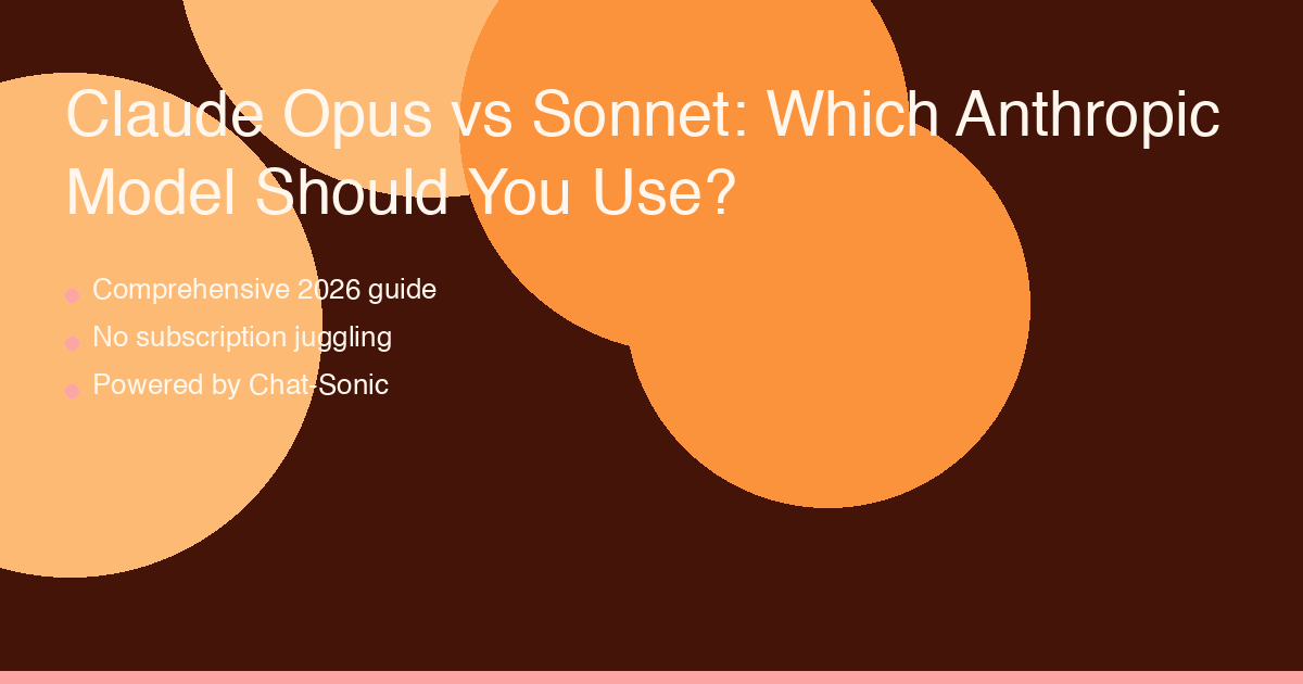 Claude Opus vs Sonnet comparison