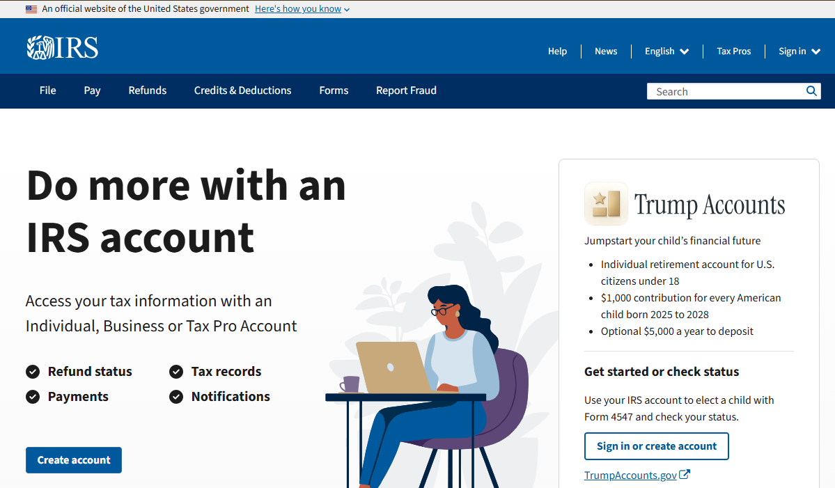 The IRS website, where you can look up approved agents and free tax help programmes